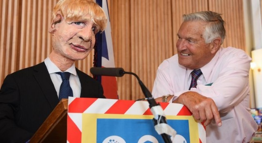 Boris Johnson and John webb credit Denise Bradley Archant 2021