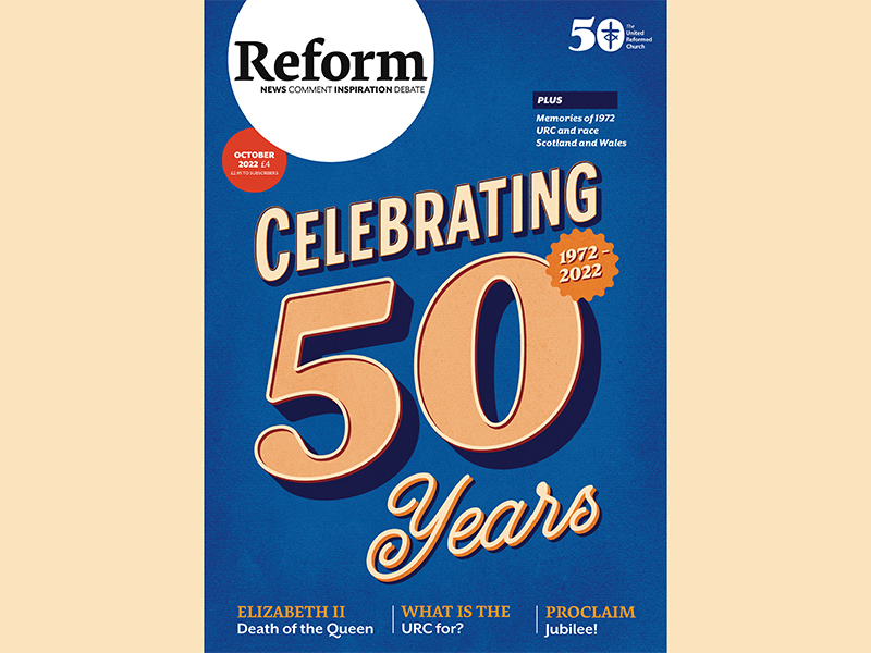 Front cover of Reform magazine's jubilee special