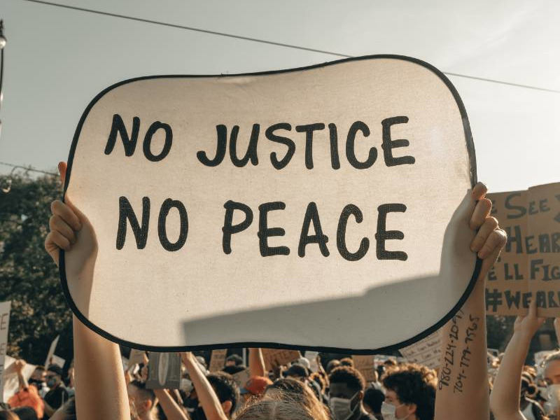 no-justice-no-peace-clay-banks-N32JLRTANCQ-unsplash black lives matter intercessory prayer